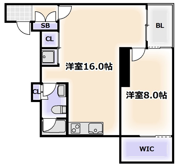 【間取り】 | アーバンフラッツ湊町