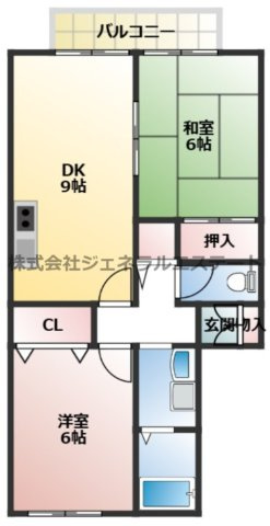 【間取り】 | エバーグリーンハイツA棟