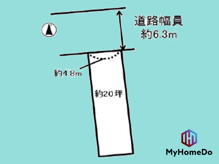守山区川西1丁目の土地図