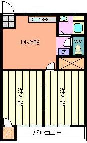 鹿手ハイツの間取り