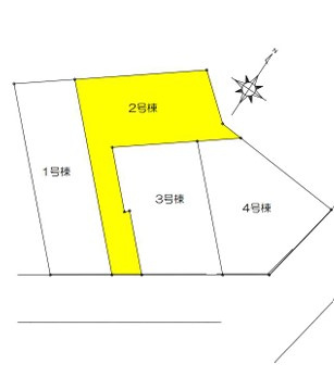 ◎茅ヶ崎市東海岸北5丁目　新築戸建の区画図