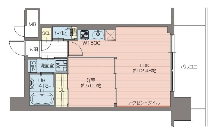 プレジオ弁天町の間取り