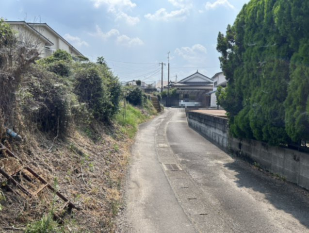 【前面道路含む現地写真】 | 都城市下長飯町土地　98万円