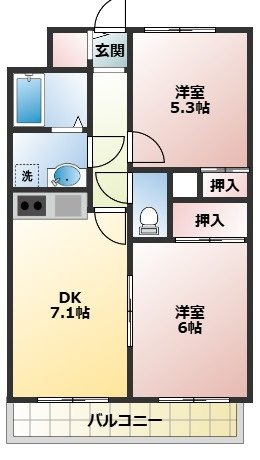 船橋YKマンションの間取り