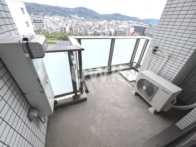 プロスペクト河原町五条のバルコニー