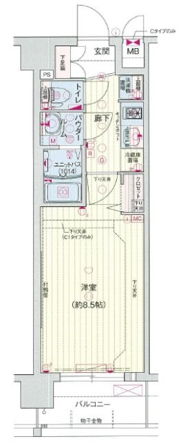 プレサンスTHE KYOTO 流雅の間取り