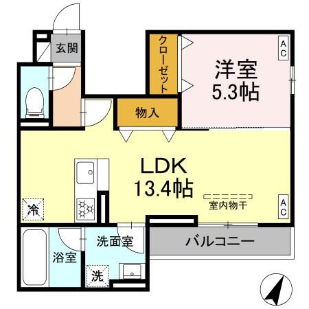 川崎市麻生区万福寺１丁目のアパートの間取り