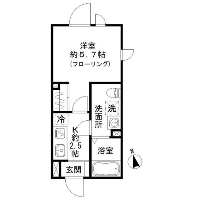 ＳＴＲＩＰＥＳ　豪徳寺の間取り|間取りです