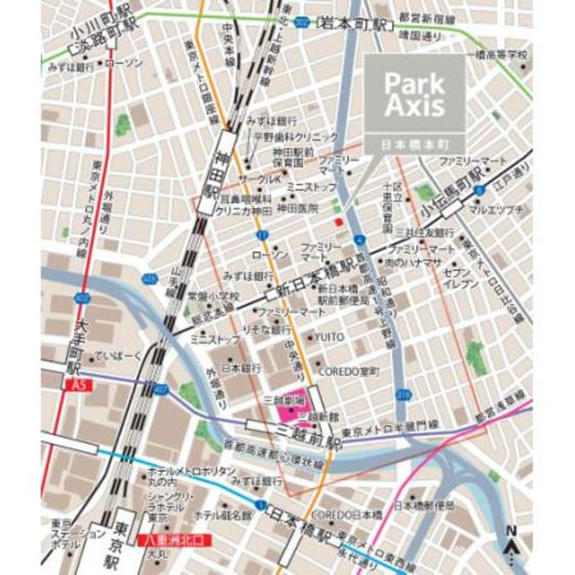 パークアクシス日本橋本町の地図
