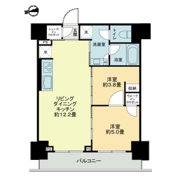 ザ・ライオンズフォーシア鶴見の間取り
