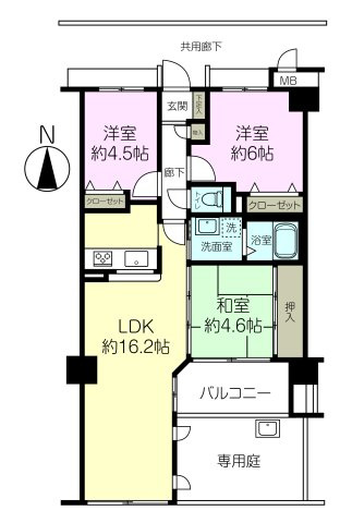 ヴェルビュ西宮北口の間取り