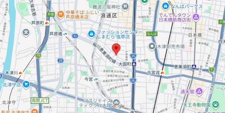 エスグランデ難波サウスの地図