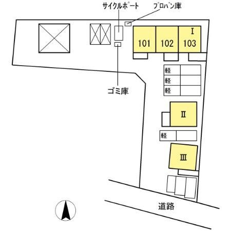 ノース　パーク　Ⅰの区画図