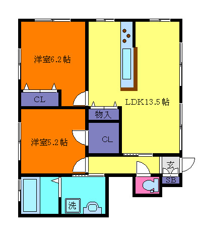 フェリーチェ北青木の間取り