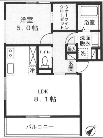 ガレット津田沼Ⅱの間取り
