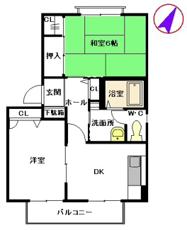 【間取り】 | メゾン・ソレイユ A棟