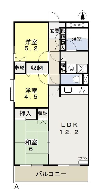 コマンドモジュールの間取り