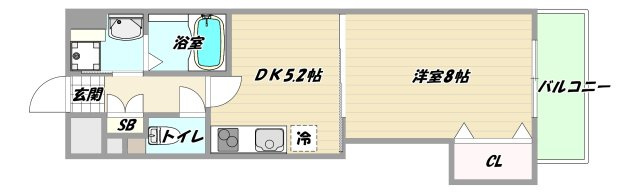 大阪市淀川区西宮原２丁目の賃貸マンションの間取り
