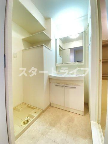 大阪市淀川区西宮原２丁目の賃貸マンションの洗面所|参考写真