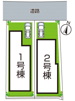 29日(土)30日(日)現地ご見学可能！　高槻市日吉台六番町　全2邸の区画図|全2区画