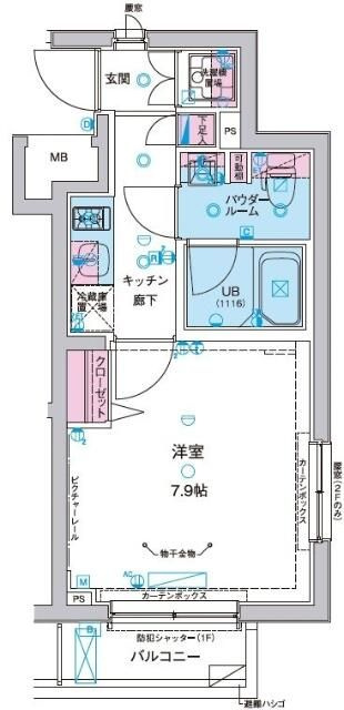 ジェノヴィア麻布十番グリーンヴェールの間取り