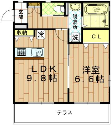 ラシーネフィーユの間取り