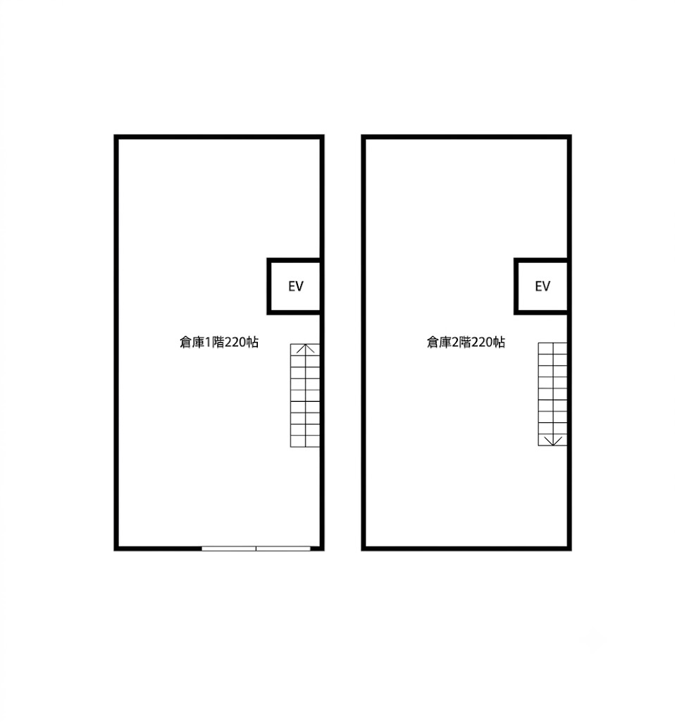 御陵鴫谷倉庫の間取り