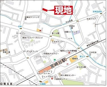 フローラル宮崎台の地図