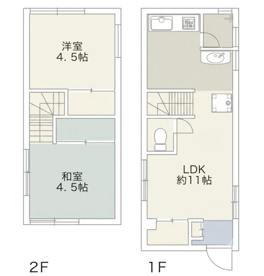 【間取り】 | 松が谷２丁目貸し戸建て