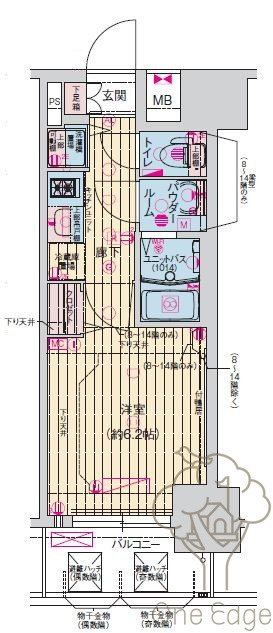 プレサンス扇町駅前の間取り