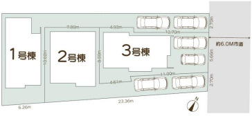 上尾市原市　1期　新築一戸建て　LiNAGE NEX-G　01の区画図|1号棟
