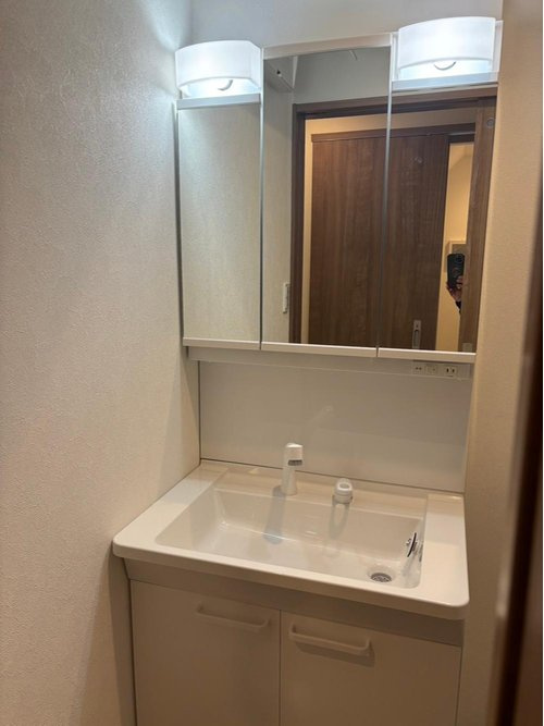 津門稲荷町新築戸建の独立洗面台
