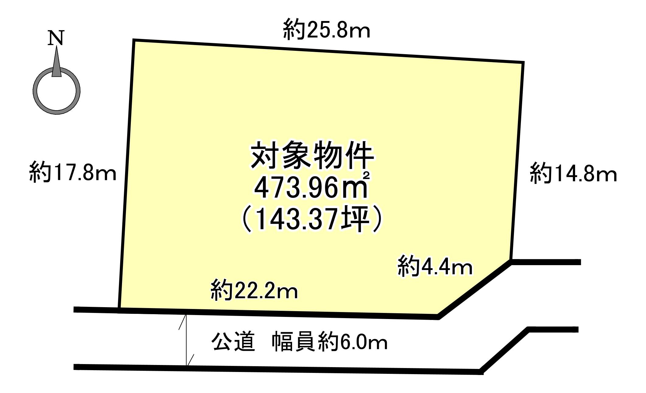 中区平井5丁目　1区画の土地図