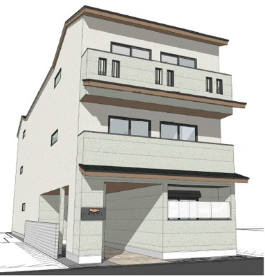 【外観パース】 | アドバンスコート四条堀川Ⅱ