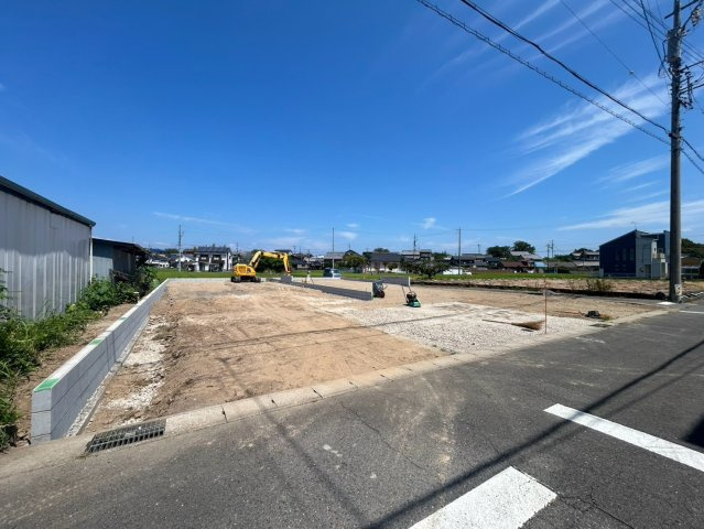 ブルーミングガーデン　一宮市北方町北方　全2区画分譲の外観|「現地（2026年8月24日）撮影」　
■全体写真　
■ヤマダ不動産　株式会社リライフ　