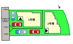 福岡市中央区小笹5丁目2期　1号棟の区画図