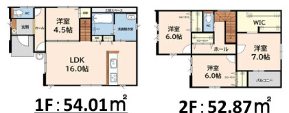 福岡市中央区小笹5丁目2期　1号棟の間取り