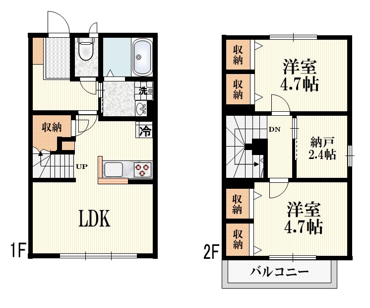 カーサミーアの間取り|★２ＳＬＤＫテラスハウスタイプ★