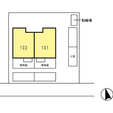 コモエスタ五月ヶ丘の区画図