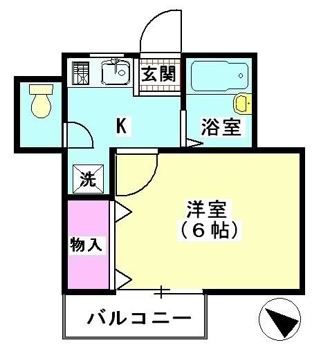 約２０m2ある１Ｋタイプ！