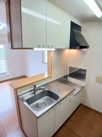 熊本市東区下江津７丁目のアパートのキッチン