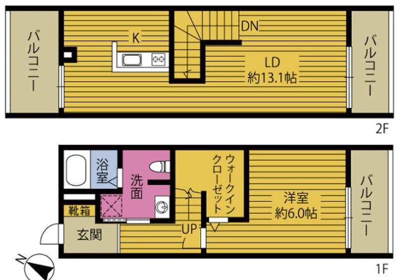 REGINA挾間の間取り