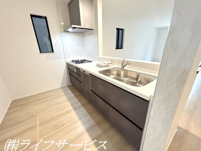 【キッチン】 | 野中南１丁目新築戸建 | 食器洗浄乾燥機付システムキッチン