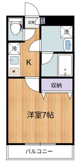 川崎市多摩区菅北浦３丁目の賃貸マンションの間取り