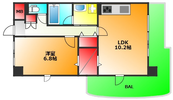 グランドゥール敷津の間取り|現状有姿