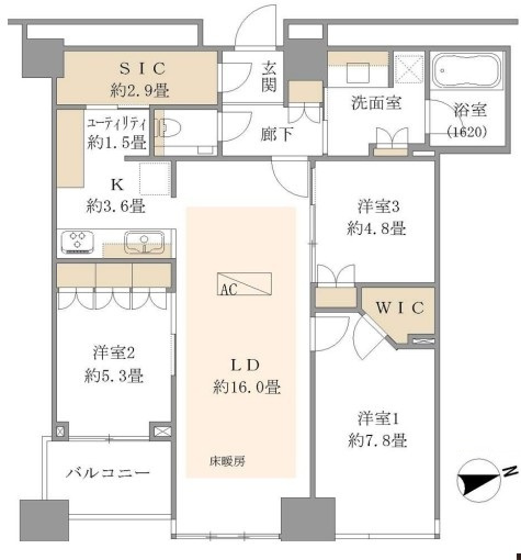 【間取り】 | THE CENTER TOKYO