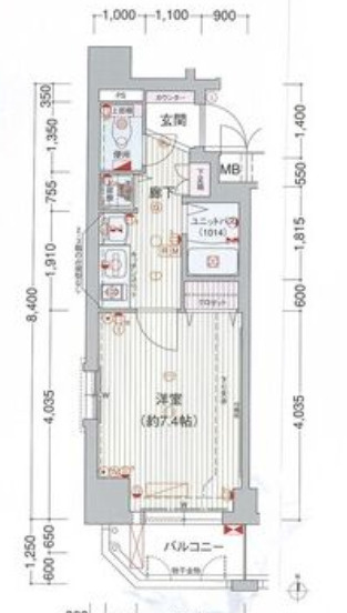 プレサンス桜通り葵の間取り|反転タイプ