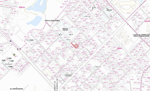 【土地図】 | 都城市都原町土地　520万円