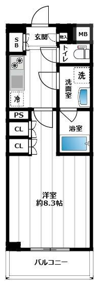 イアース小竹向原の間取り