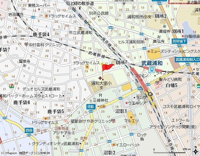 コーポレート浦和別所の地図